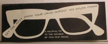 PLASTIC VINTAGE EYEGLASSES SIDE photo, under 350 kb