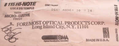 PLASTIC VINTAGE EYEGLASSES TIPS photo, under 350 kb